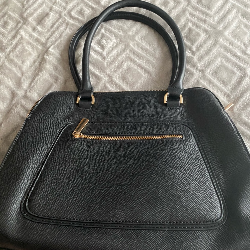 Black leather purse